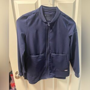 Figs Navy Scrub jacket